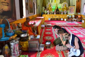 Gesegnet durch einen Mönch