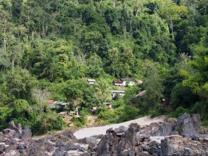 Mekong Flussfahrt - kleines Dorf