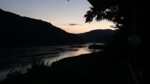 Pak Beng - Aussicht vom Restaurant Bounmee aus