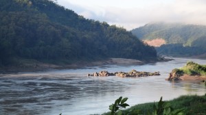 Pak Beng - Aussicht vom Restaurant Bounmee aus